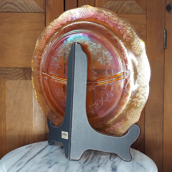 Carnival Glass Divided Plate - Picture 4 of 13